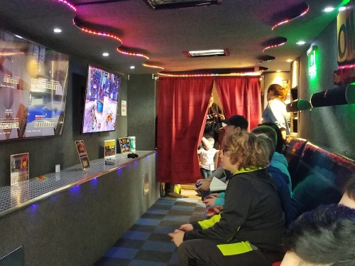 Interior cleveland video game truck rentals