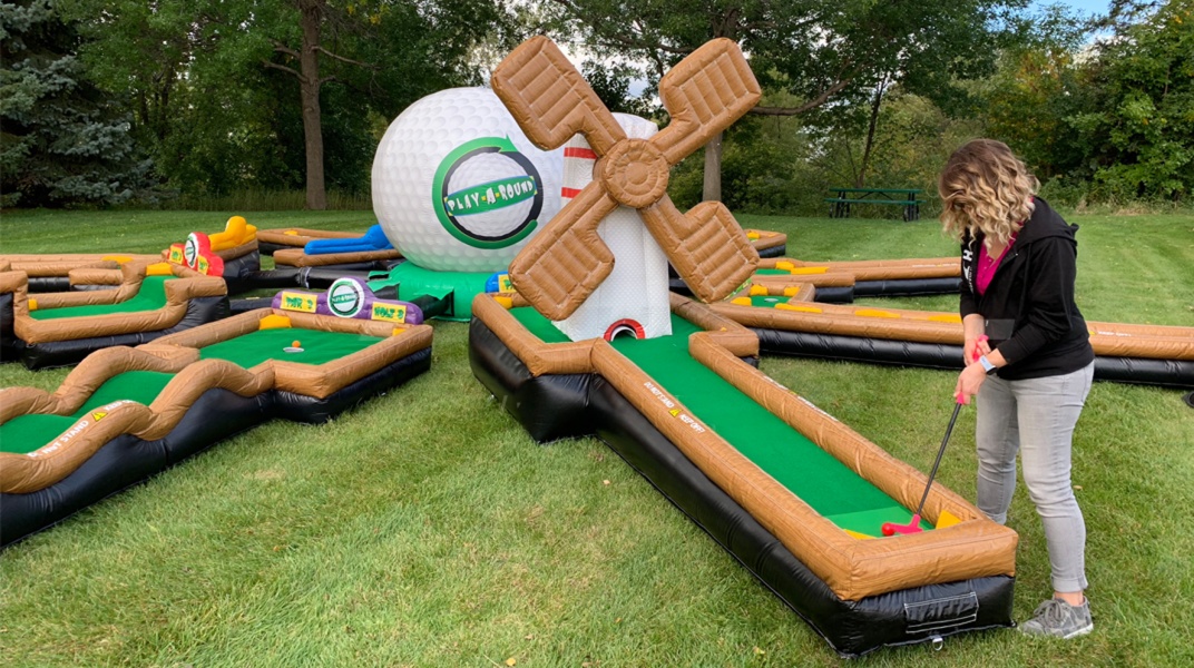 Ohio Mobile Gaming | MINI GOLF RENTAL inflatable golf rental ohio